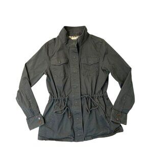 PACT Twill Field Jacket Safari Utility Cargo Long Sleeve Charcoal size Medium